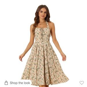 Floral Halter Maxi Dress